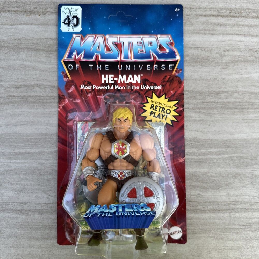 He-Man 5.5" Action Figure 2022 MOC Retro 40th MOTU Masters Universe Origins
